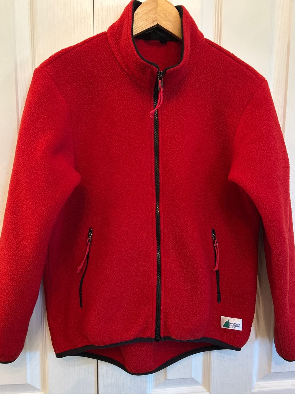 Vintage MEC Fire Engine Red Full Zip Fleece Jacket Gorpcore
